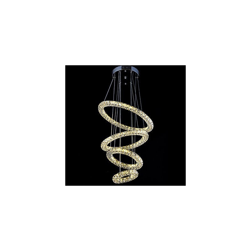 Kristallen ring hanglamp moderne plafond kroonluchter verlichting lamp armaturen met