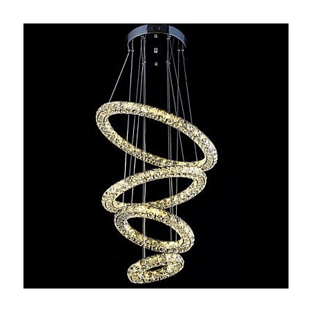 Kristallen ring hanglamp moderne plafond kroonluchter verlichting lamp armaturen met Kristallen ring hanglamp moderne plafond kroonluchter verlichting lamp armaturen met