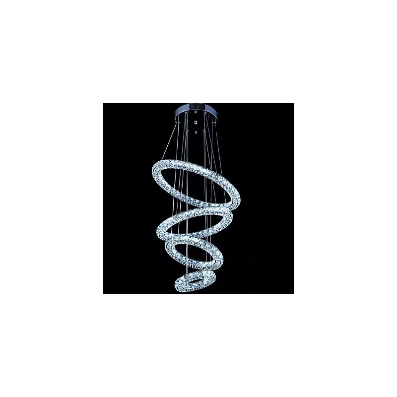 Kristallen ring hanglamp moderne plafond kroonluchter verlichting lamp armaturen met