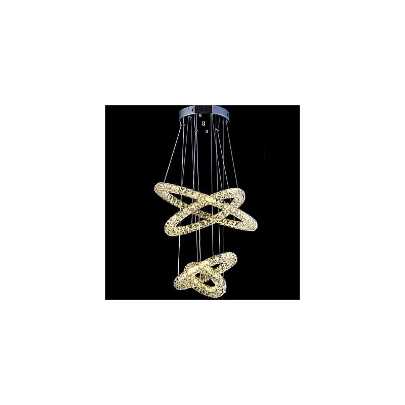 Kristallen ring hanglamp moderne plafond kroonluchter verlichting lamp armaturen met