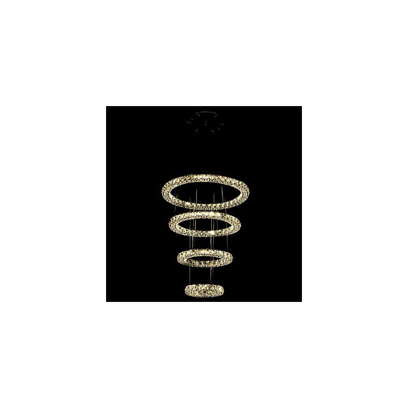 Kristallen ring hanglamp moderne plafond kroonluchter verlichting lamp armaturen met