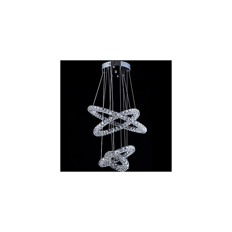 Kristallen ring hanglamp moderne plafond kroonluchter verlichting lamp armaturen met