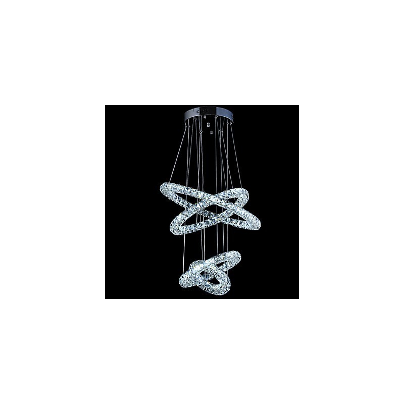 Kristallen ring hanglamp moderne plafond kroonluchter verlichting lamp armaturen met
