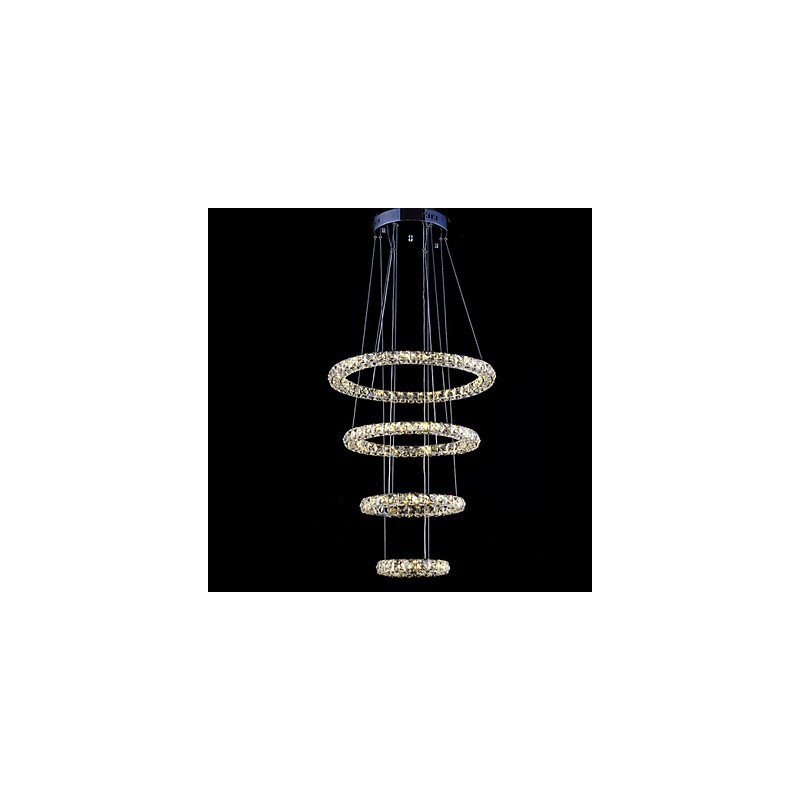 Kristallen ring hanglamp moderne plafond kroonluchter verlichting lamp armaturen met