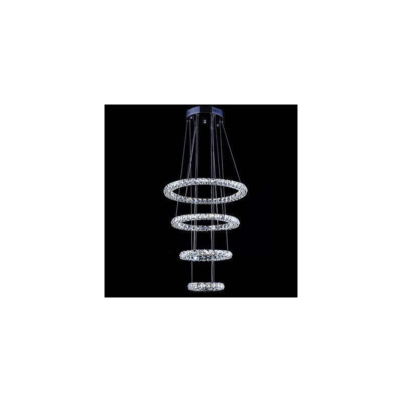 Kristallen ring hanglamp moderne plafond kroonluchter verlichting lamp armaturen met