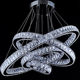 Kristallen hanglamp plafondlamp kroonluchter verlichtingsarmaturen met 4 ringen