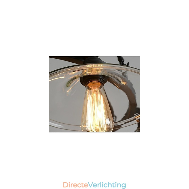 Traditionele Klassieke Vintage Retro Lantaarn Land Mini Stijl Schilderij Metalen Hanglamp Eetkamer