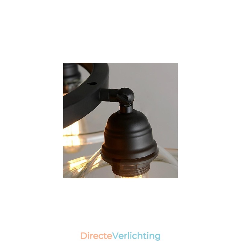 Traditionele Klassieke Vintage Retro Lantaarn Land Mini Stijl Schilderij Metalen Hanglamp Eetkamer