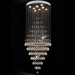 Moderne kristallen kroonluchter verlichting hanglamp plafondlamp armaturen met 8 lampen H180CM