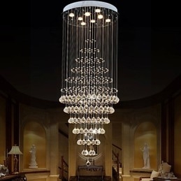 Moderne kristallen kroonluchter verlichting hanglamp plafondlamp armaturen met 8 lampen H180CM