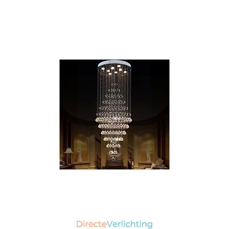 Moderne kristallen kroonluchter verlichting hanglamp plafondlamp armaturen met 8 lampen H180CM