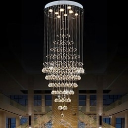Moderne kristallen kroonluchter verlichting hanglamp plafondlamp armaturen met 8 lampen H180CM