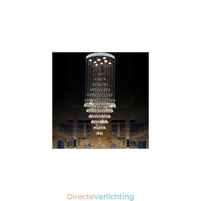Moderne kristallen kroonluchter verlichting hanglamp plafondlamp armaturen met 8 lampen H180CM