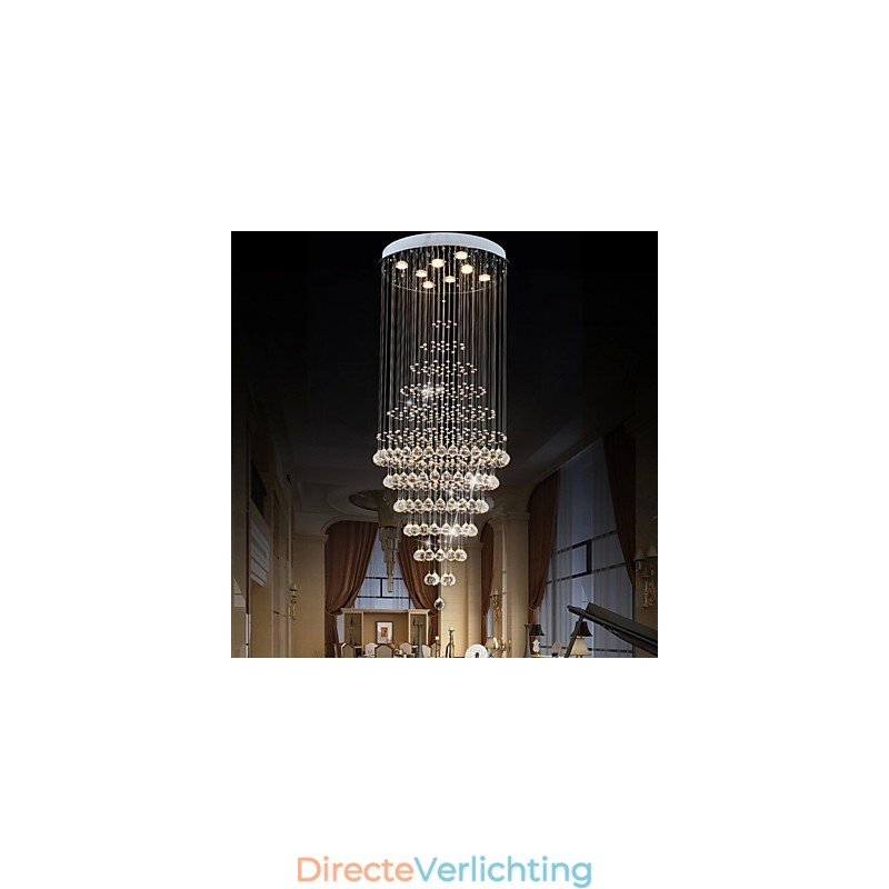 Moderne kristallen kroonluchter verlichting hanglamp plafondlamp armaturen met 8 lampen H180CM