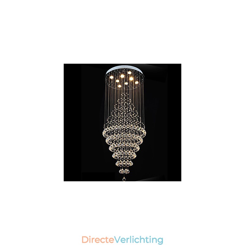 Moderne kristallen kroonluchter verlichting hanglamp plafondlamp armaturen met 8 lampen H180CM