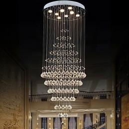 Moderne kristallen kroonluchter verlichting hanglamp plafondlamp armaturen met 8 lampen H180CM