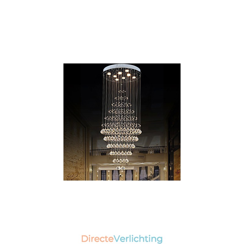 Moderne kristallen kroonluchter verlichting hanglamp plafondlamp armaturen met 8 lampen H180CM