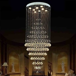Moderne kristallen kroonluchter verlichting hanglamp plafondlamp armaturen met 8 lampen H180CM