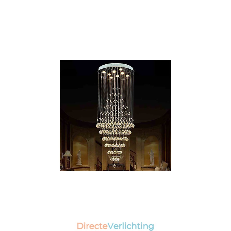 Moderne kristallen kroonluchter verlichting hanglamp plafondlamp armaturen met 8 lampen H180CM