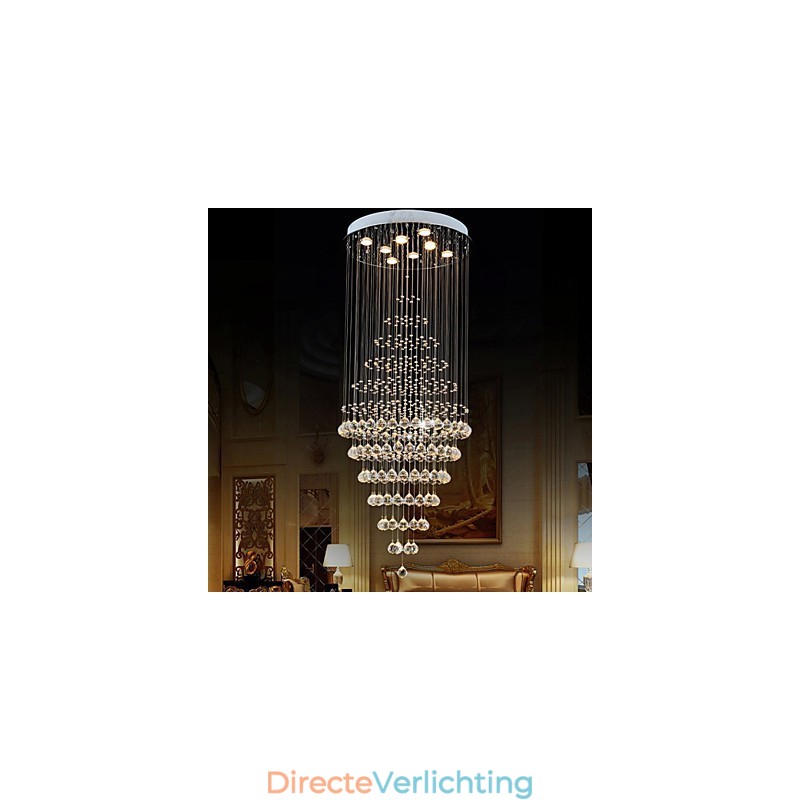 Moderne kristallen kroonluchter verlichting hanglamp plafondlamp armaturen met 8 lampen H180CM