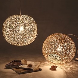 Cany Art Lamp Landelijk Chinlon Hanglamp Hanglamp Lamp Licht