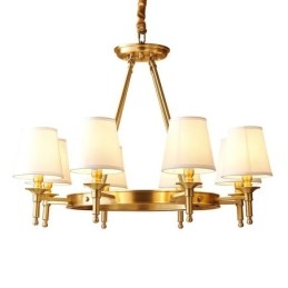 Puur messing ronde kroonluchter hanglamp traditioneel klassiek