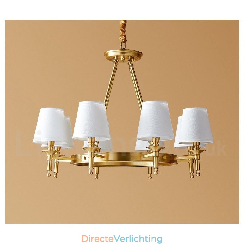 Puur messing ronde kroonluchter hanglamp traditioneel klassiek
