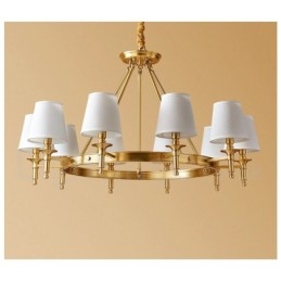 Puur messing ronde kroonluchter hanglamp traditioneel klassiek