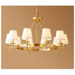 Puur messing ronde kroonluchter hanglamp traditioneel klassiek