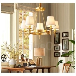Puur messing ronde kroonluchter hanglamp traditioneel klassiek