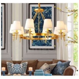 Puur messing ronde kroonluchter hanglamp traditioneel klassiek