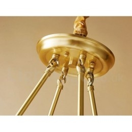 Puur messing ronde kroonluchter hanglamp traditioneel klassiek