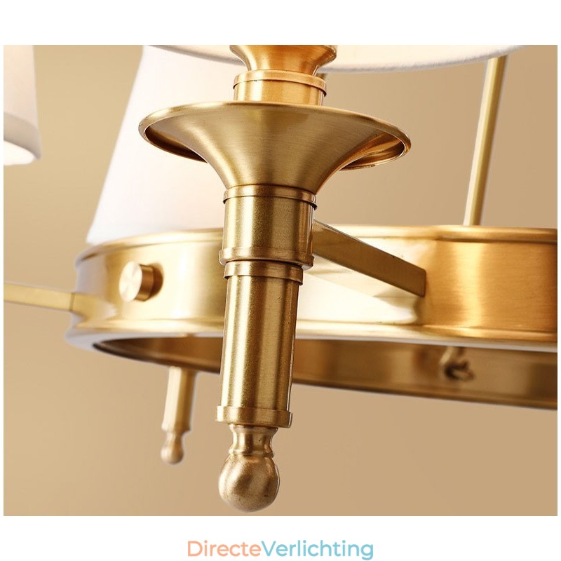 Puur messing ronde kroonluchter hanglamp traditioneel klassiek