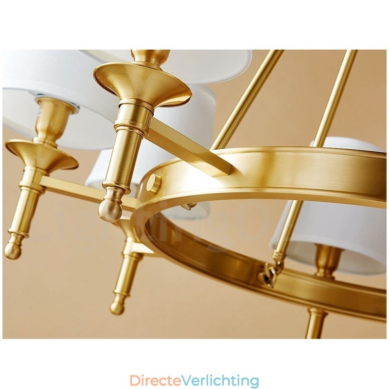 Puur messing ronde kroonluchter hanglamp traditioneel klassiek