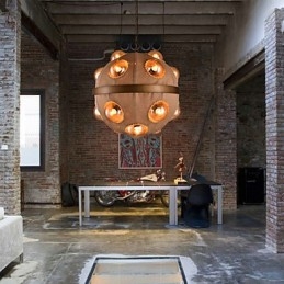 Landelijke Schilderij Metalen Kroonluchter Hanglamp Slaapkamer