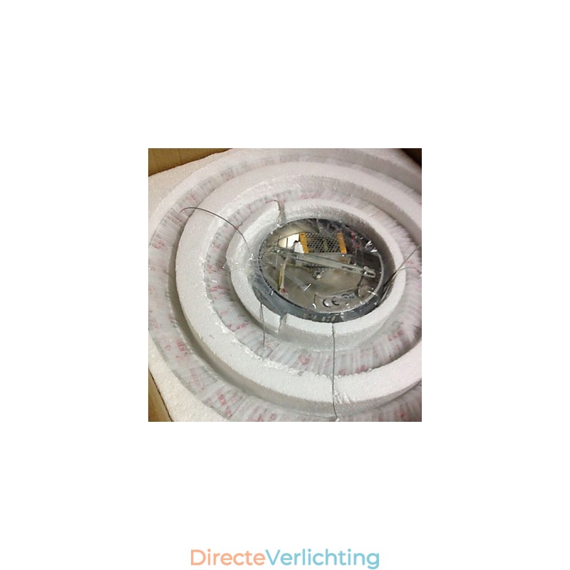 Hanglampen Plafondlamp Kroonluchter Verlichting Rond 4 Ringen Grote Ring Amber Kristal en Ander Helder Kristal