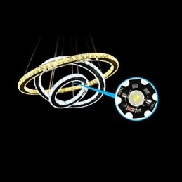 Kristallen plafond hanglampen kroonluchter verlichtingsarmaturen met warm en koel wit D406080cm