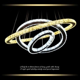 Kristallen plafond hanglampen kroonluchter verlichtingsarmaturen met warm en koel wit D406080cm