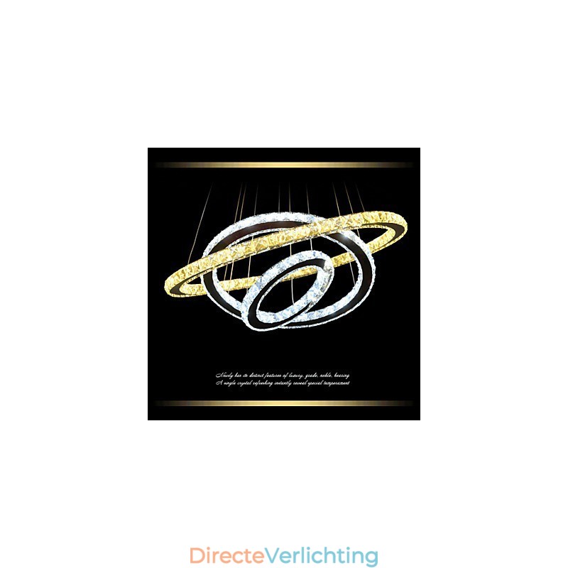 Kristallen plafond hanglampen kroonluchter verlichtingsarmaturen met warm en koel wit D406080cm