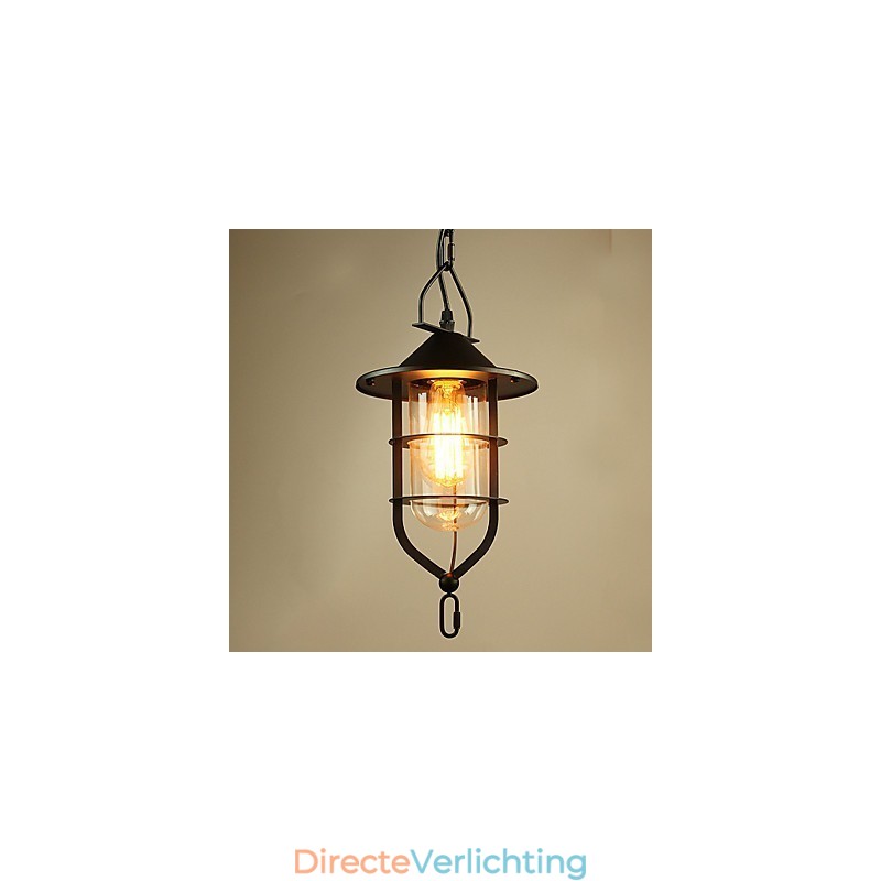 Vintage Land Schilderij Metalen Hanglamp Garage