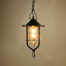 Vintage Land Schilderij Metalen Hanglamp Garage