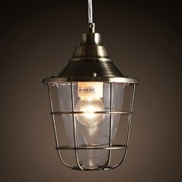 Retro Mini Stijl Gegalvaniseerde Metalen Hanglamp