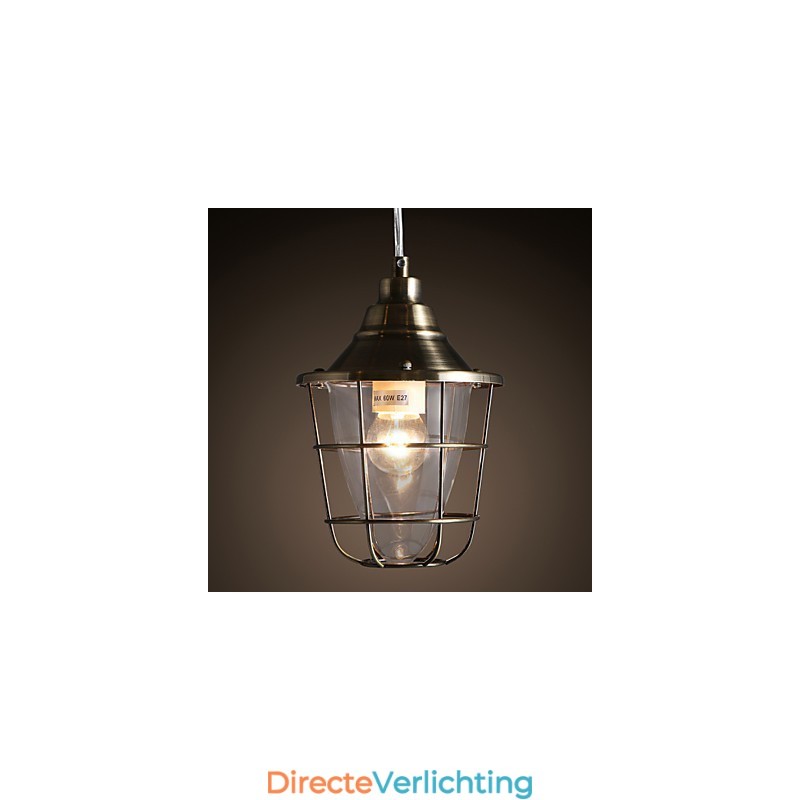 Retro Mini Stijl Gegalvaniseerde Metalen Hanglamp
