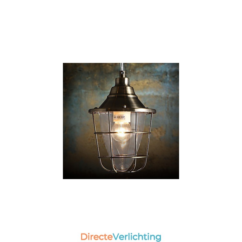 Retro Mini Stijl Gegalvaniseerde Metalen Hanglamp