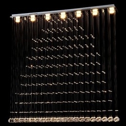K9 Kristallen Hanglamp Hangende Draad Kroonluchter Verlichting Plafondlamp Binnen Café