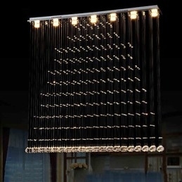 K9 Kristallen Hanglamp Hangende Draad Kroonluchter Verlichting Plafondlamp Binnen Café