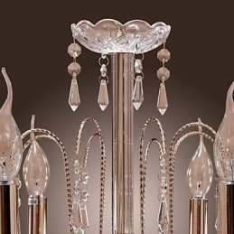 Elegante kristallen kroonluchter met 9 lampen