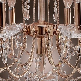 Elegante kristallen kroonluchter met 9 lampen