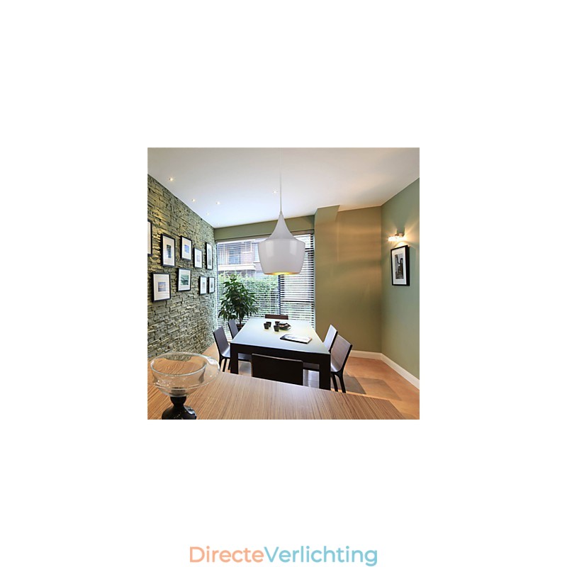 Hanglamp Retro Vintage Tom Dixon Design Zwart Wit Type Café hanglampen