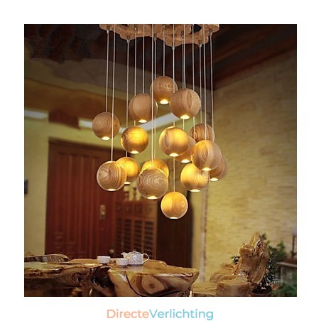Hanglampen Mini Stijl Lantaarn Hout Bamboe Hanglampen Mini Stijl Lantaarn Hout Bamboe